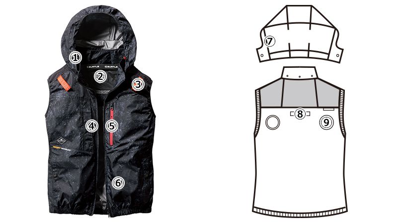 🎌日本直送 ❄️現貨📦即寄❄️Burtle M L XXL 2XL 黑色 風暴黑色 上風位❄️空調服 風扇衫 背心 防曬 輕撥水 防中暑
