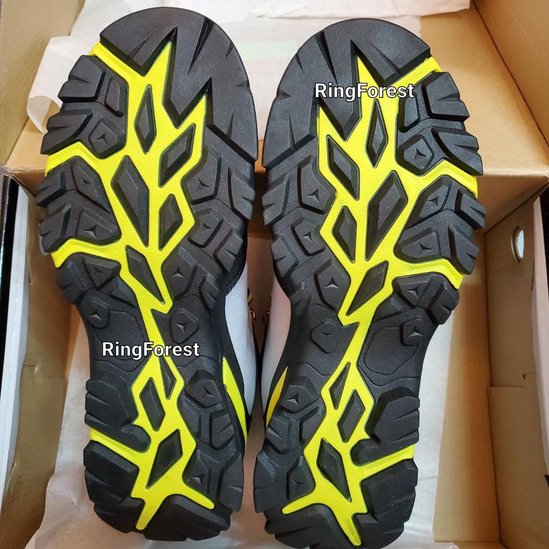 日本【現貨▪️即寄】 灰黃色防水 27cm EU43.5 US9.5 戶外工作安全鞋 輕化鋼頭