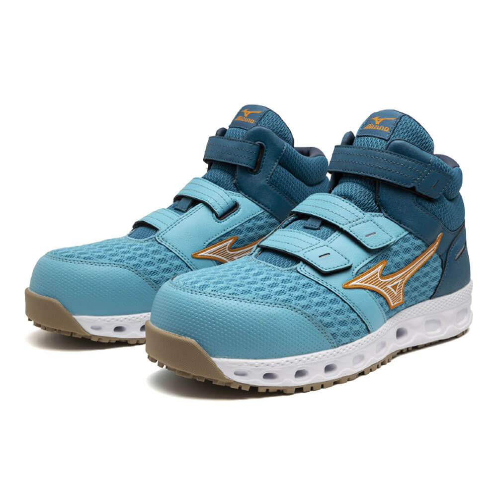 🎌日本 日版🎌 【訂貨】MIZUNO 靚色湖水藍 防滑工作鞋 JSAA A級 地盤工地零售貨倉務廚房運輸搬運車房維修出行街山工廠 JIS 美津濃