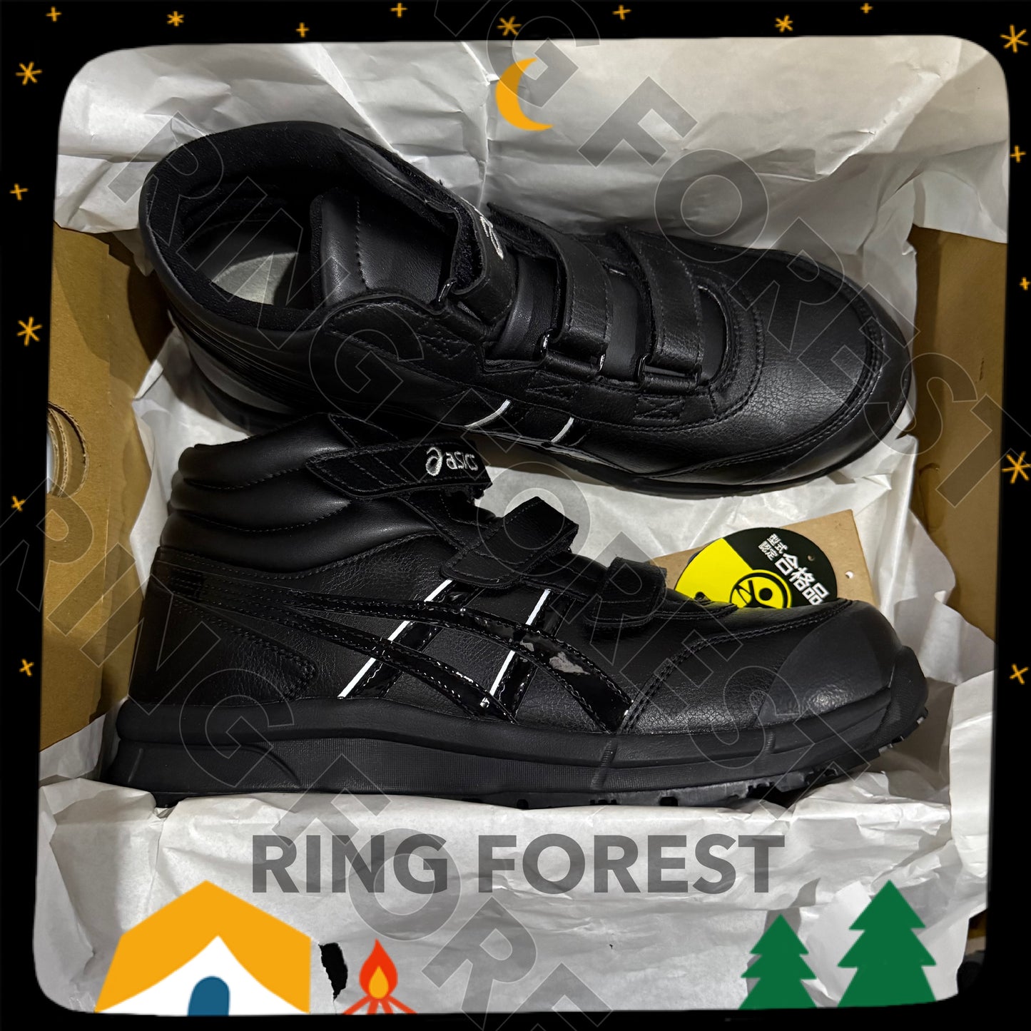 🎌日本 【訂貨】ASICS 全黑色防滑安全鞋中筒 CP302 有🚺女鞋細碼 22.5-30cm