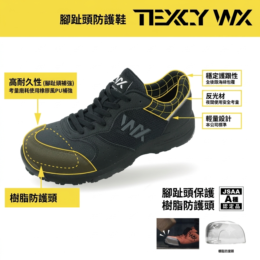 🎌日本【現貨📦即寄】ASICS WX 黑色 26cm US8.5 EU42 26.5cm US9 EU42.5 安全鞋 超輕巧耐油消臭 JSAA A級防滑靴 地盤工地廚房運輸搬運車房維修出行街 War game RingForest