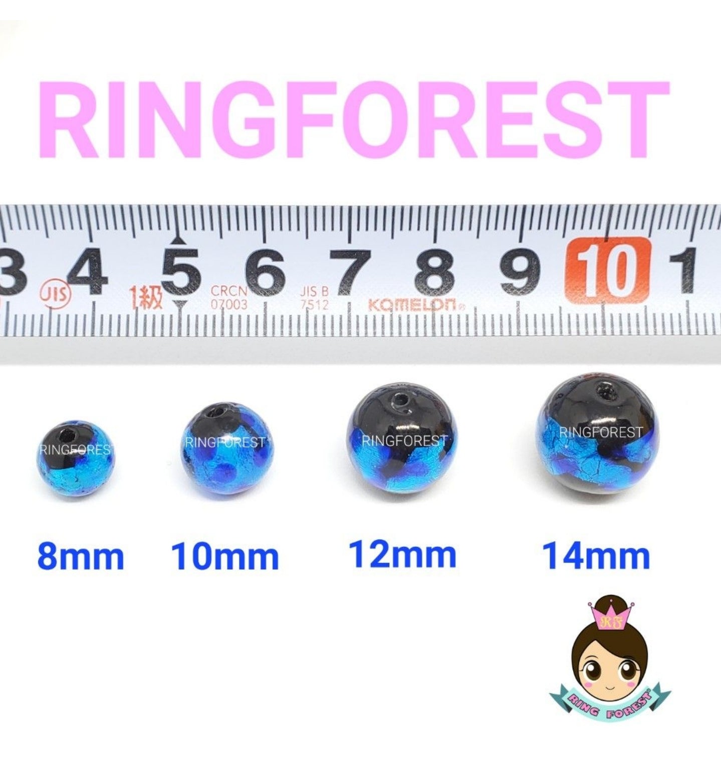 🎌日本🎌 沖繩⭐️夜光⭐️螢石琉璃珠手鏈