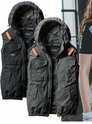 🎌日本直送 📢【現貨▪️即寄】Burtle XXL 2XL 黑色 ❄️空調服 背心 防曬 輕撥水 防中暑