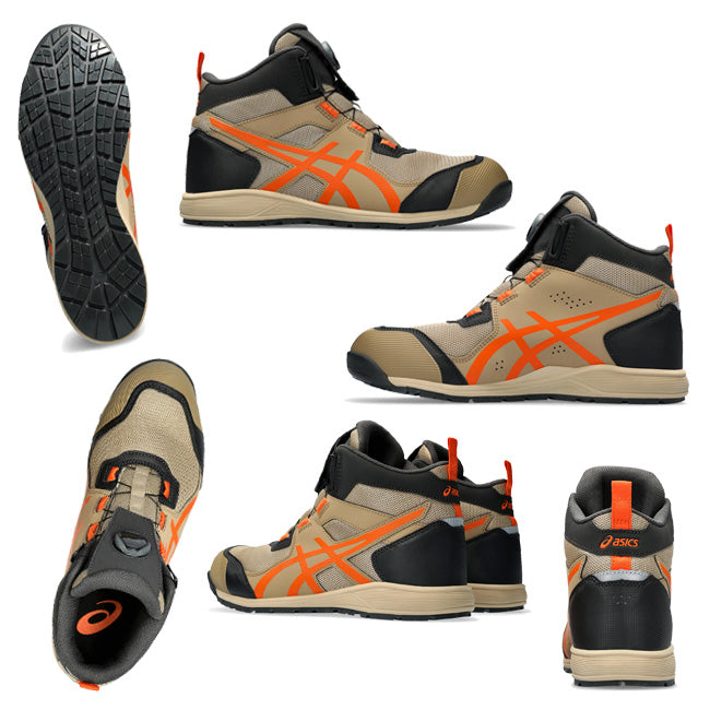 🎌日本🎌 直送 📢限定訂貨 ASICS BOA 啡 x 黑 防滑安全工作鞋 CP214 RingForest