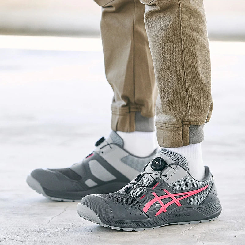🎌Japan🎌 Direct delivery of ASICS BOA white anti-slip safety work shoes📢Order CP214 RingForest