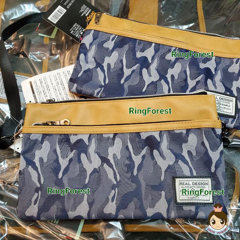 🎌Japan【Ready stock▪️Immediate shipment】Blue camouflage color Oxford material diagonal handbags for men and women, multiple grids