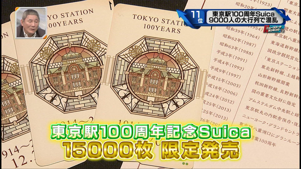 🎌東京駅100周年🎌JR東日本Suica西瓜卡全日本通用紀念收藏車票東京站