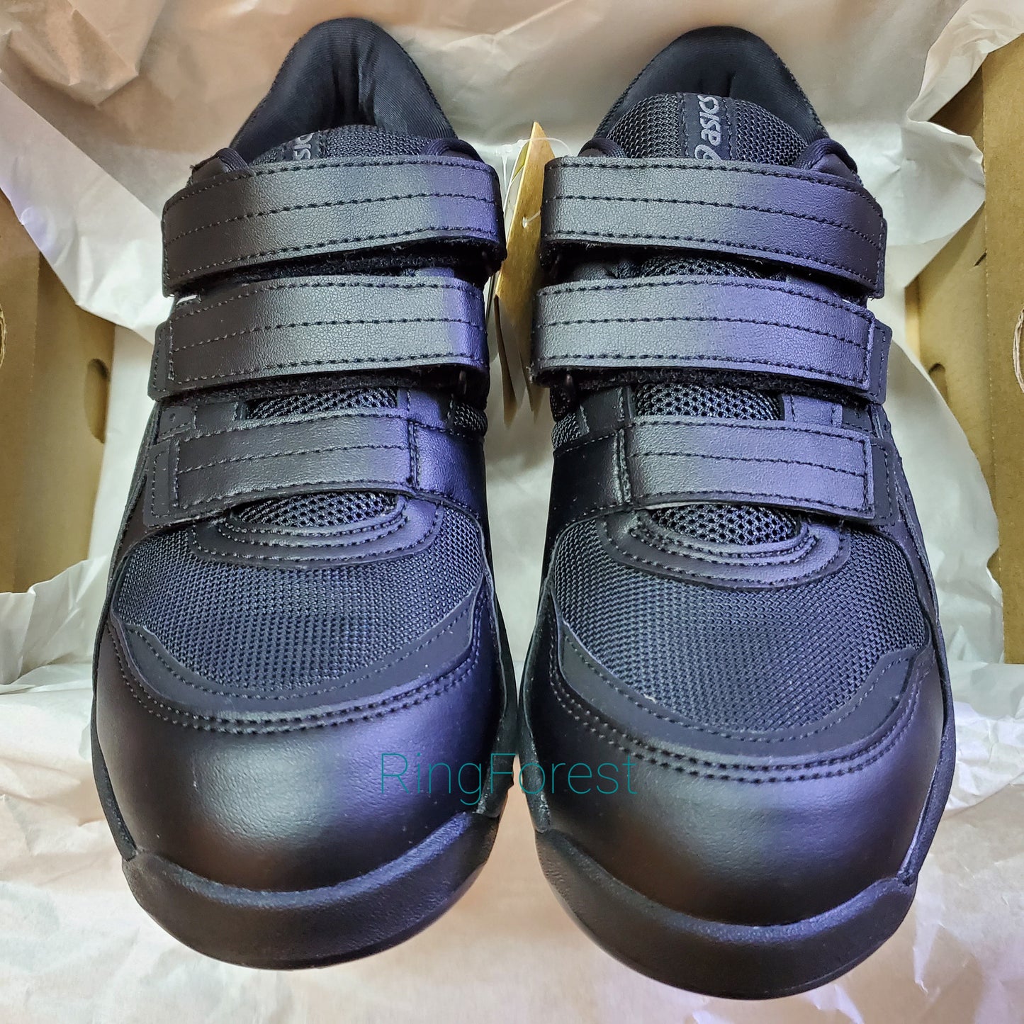 🎌Japan🎌 [Ready stock▪️Ready to ship] Asics black Velcro safety shoes EU41.5 25.5cm US8 CP205
