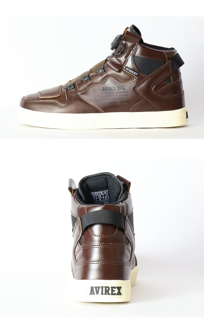 🇯🇵Japan Direct Shipping【Order】Avirex Motorcycle Sneakers Brown Leather
