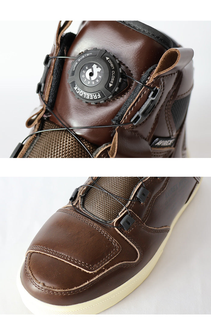 🇯🇵Japan Direct Shipping【Order】Avirex Motorcycle Sneakers Brown Leather