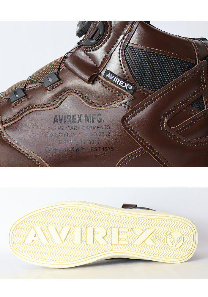 🇯🇵日本直送 【訂貨】Avirex 電單車波鞋 啡色皮革面