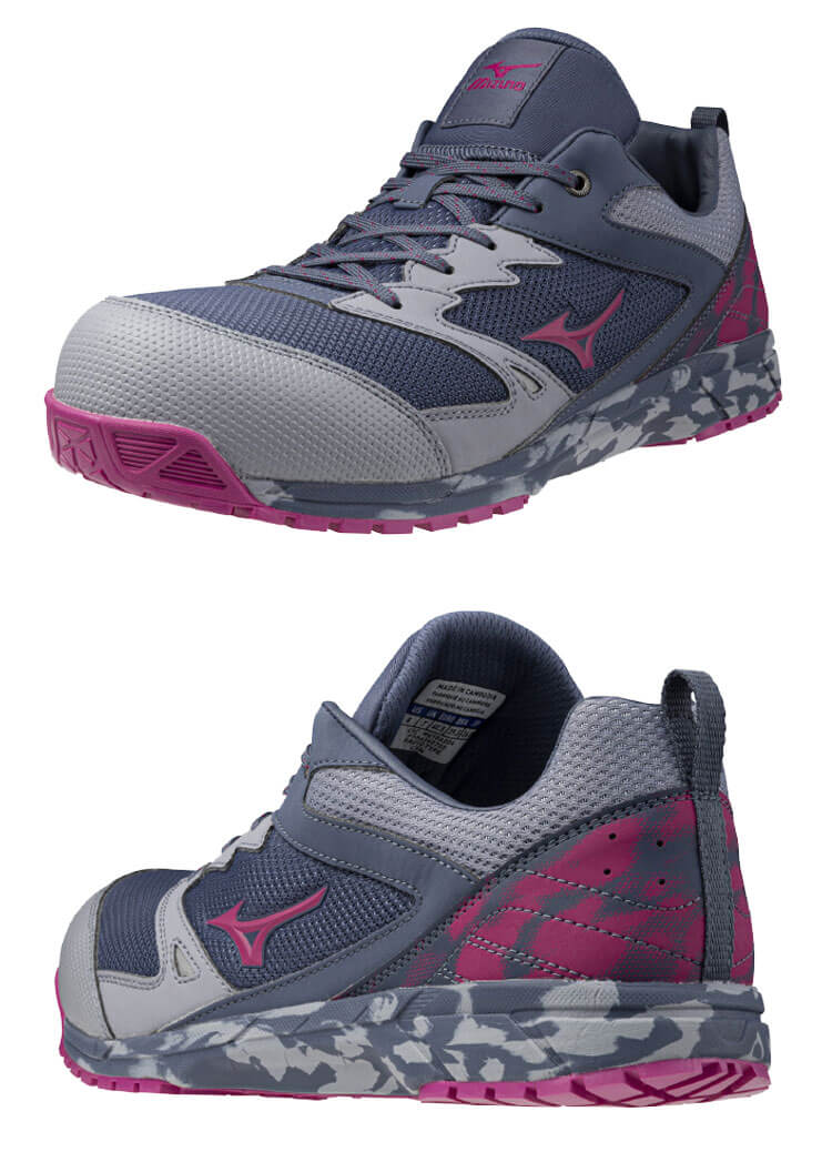 🎌Japan🎌 Direct delivery to MIZUNO limited gray purple anti-slip safety work shoes📢Reservation order