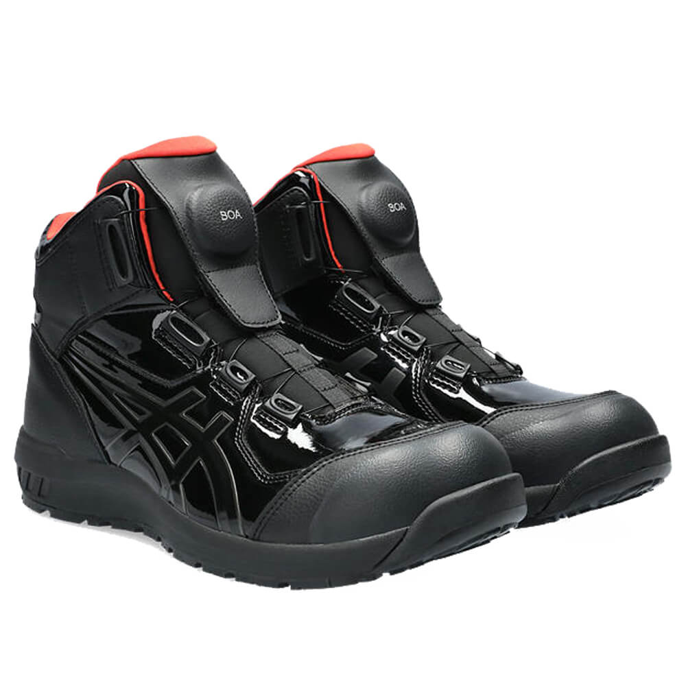 Japan [Direct Delivery Booking] ASICS BOA Turnbuckle All Black Anti-Slip Safety Work Shoes Site Construction Site Kitchen Transport Truck Room Maintenance CP304 JSAA JIS