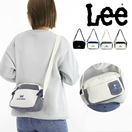 🇯🇵日本直送 📢訂貨 LEE 直條紋 刺繡 LOGO 黑白色行街袋