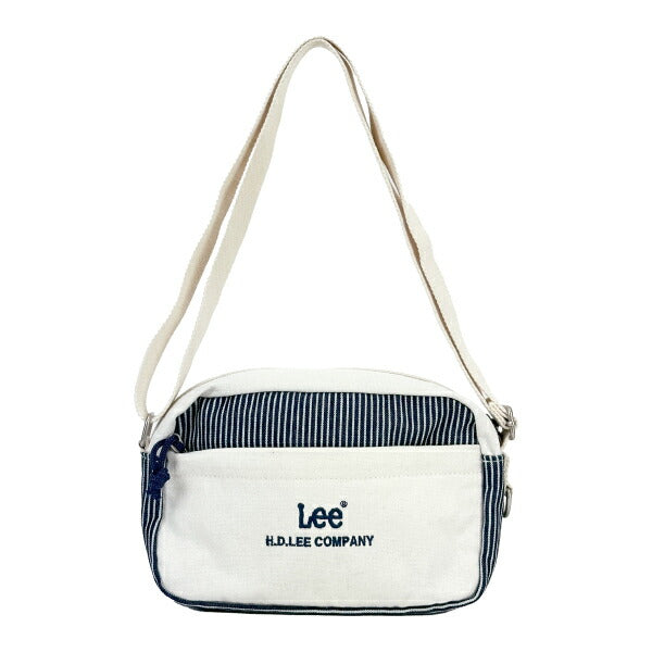 🇯🇵日本直送 📢訂貨 LEE 直條紋 刺繡 LOGO 黑白色行街袋