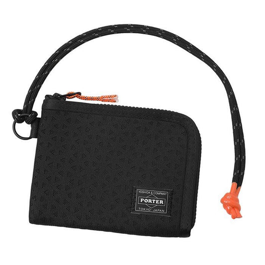 日本製【現貨▪️即寄】 Porter 男女通用 黑色 PORTER HEXARIA 💧防水 輕量全能銀包 卡片散銀信用卡