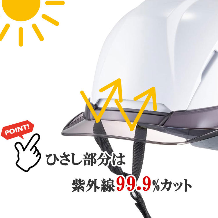 日本直送🎌 【現貨 即寄】白色(白頂)安全帽 適合參觀戶外運動 防紫外光 透氣 消臭 輕巧