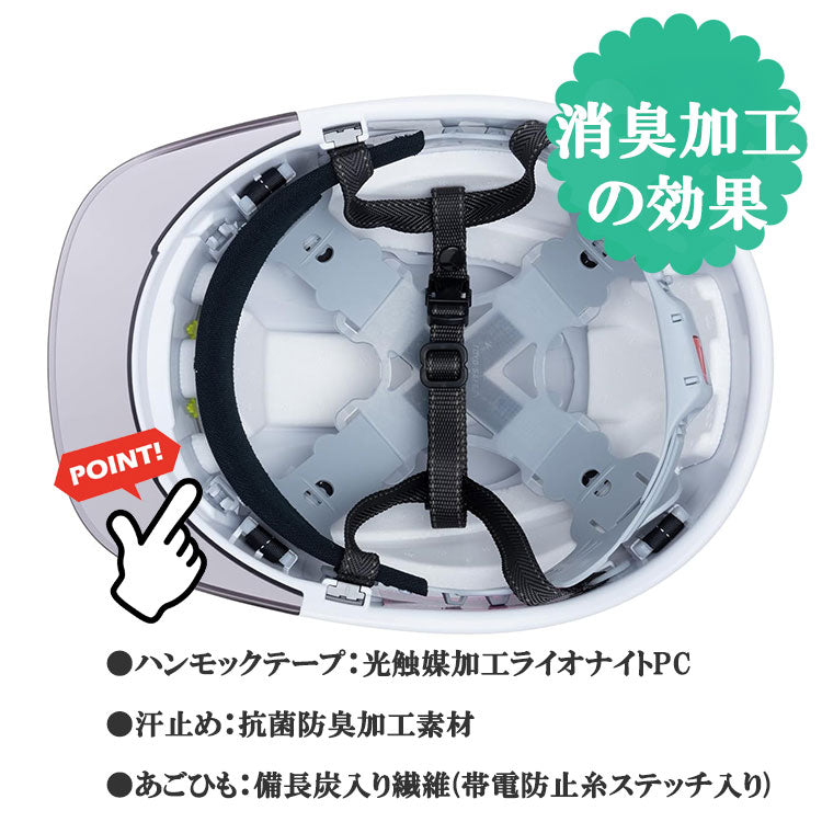 日本直送🎌 【現貨 即寄】白色(白頂)安全帽 適合參觀戶外運動 防紫外光 透氣 消臭 輕巧