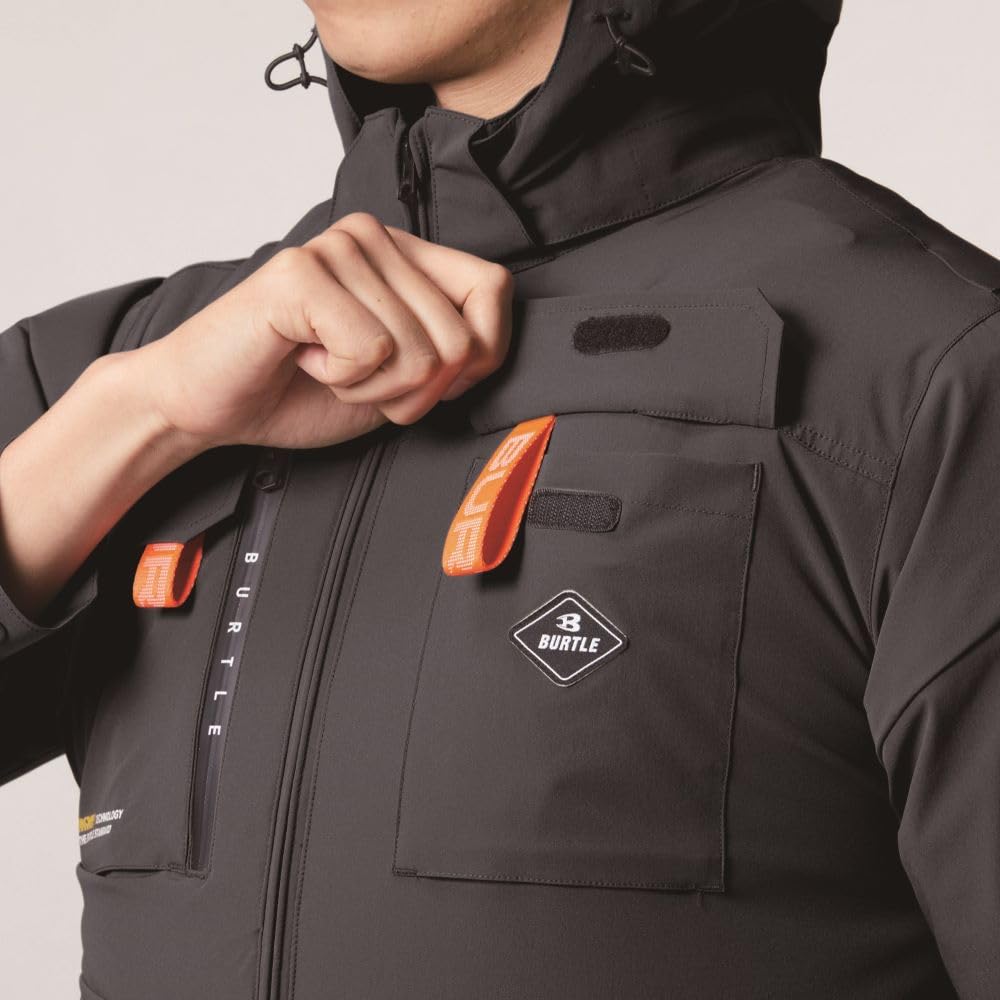 🎌日本直送 📣 ❄️現貨📦即寄❄️ Burtle  L  風暴黑灰 短袖 上背風 空調服 風扇衫  防曬 輕撥水 防中暑 AC2036