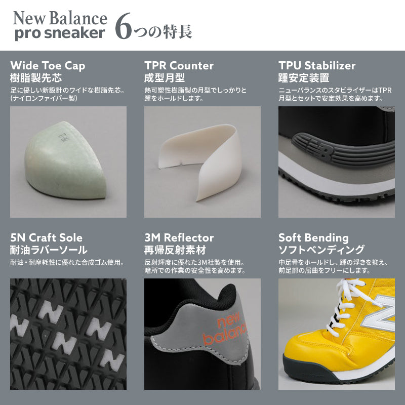 Order New Balance safety non-slip work shoes directly from Japan