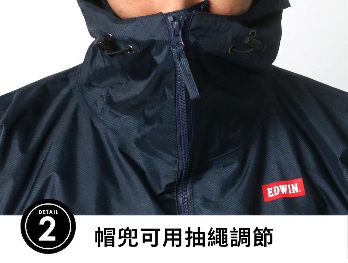 🎌日本 【現貨📦即寄】 EDWIN 🌦防風輕薄☔️防水外套🧥+防水褲 綠色 L碼🚴‍♂️