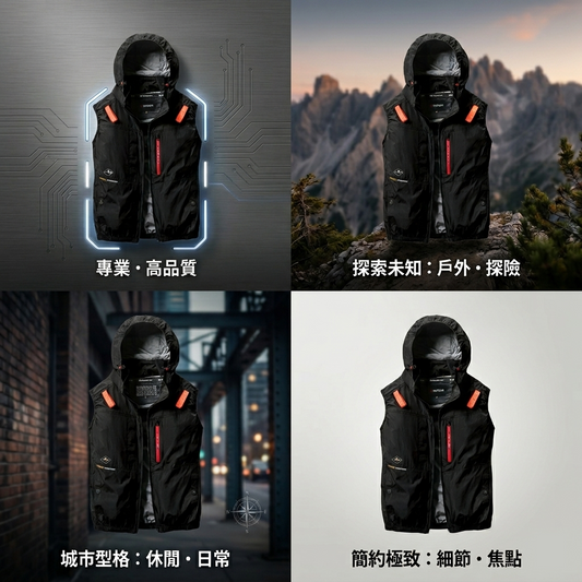 🎌日本直送 ❄️現貨📦即寄❄️Burtle M L XXL 2XL 黑色 風暴黑色 上風位❄️空調服 風扇衫 背心 防曬 輕撥水 防中暑