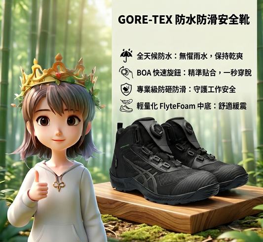🎌日本🎌 【現貨📦即寄】ASICS 新款防水 Gore tex 安全工作鞋魔術貼防滑 CP604