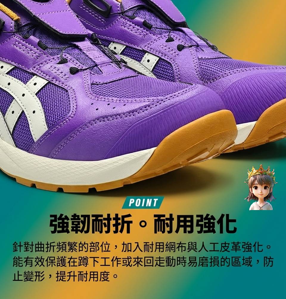 🎌Japan🎌 Direct delivery of ASICS BOA white anti-slip safety work shoes📢Order CP214 RingForest
