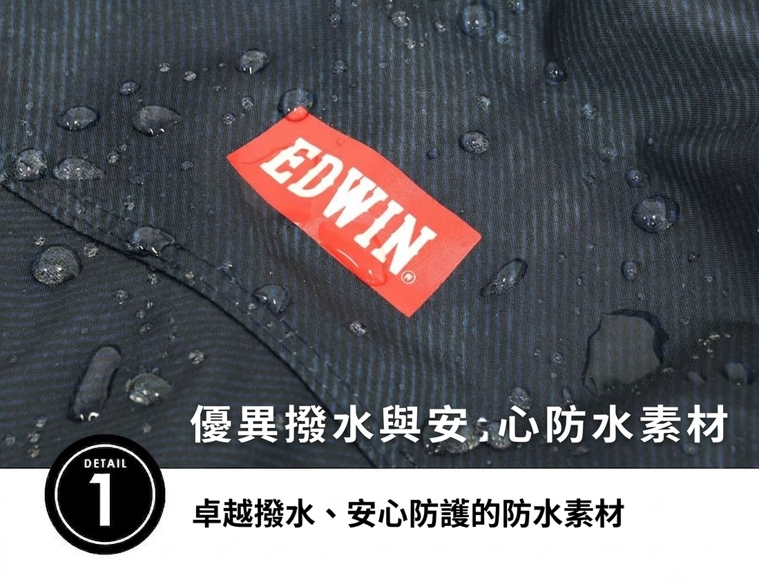 🎌日本 【現貨📦即寄】 EDWIN 🌦防風輕薄☔️防水外套🧥+防水褲 綠色 L碼🚴‍♂️