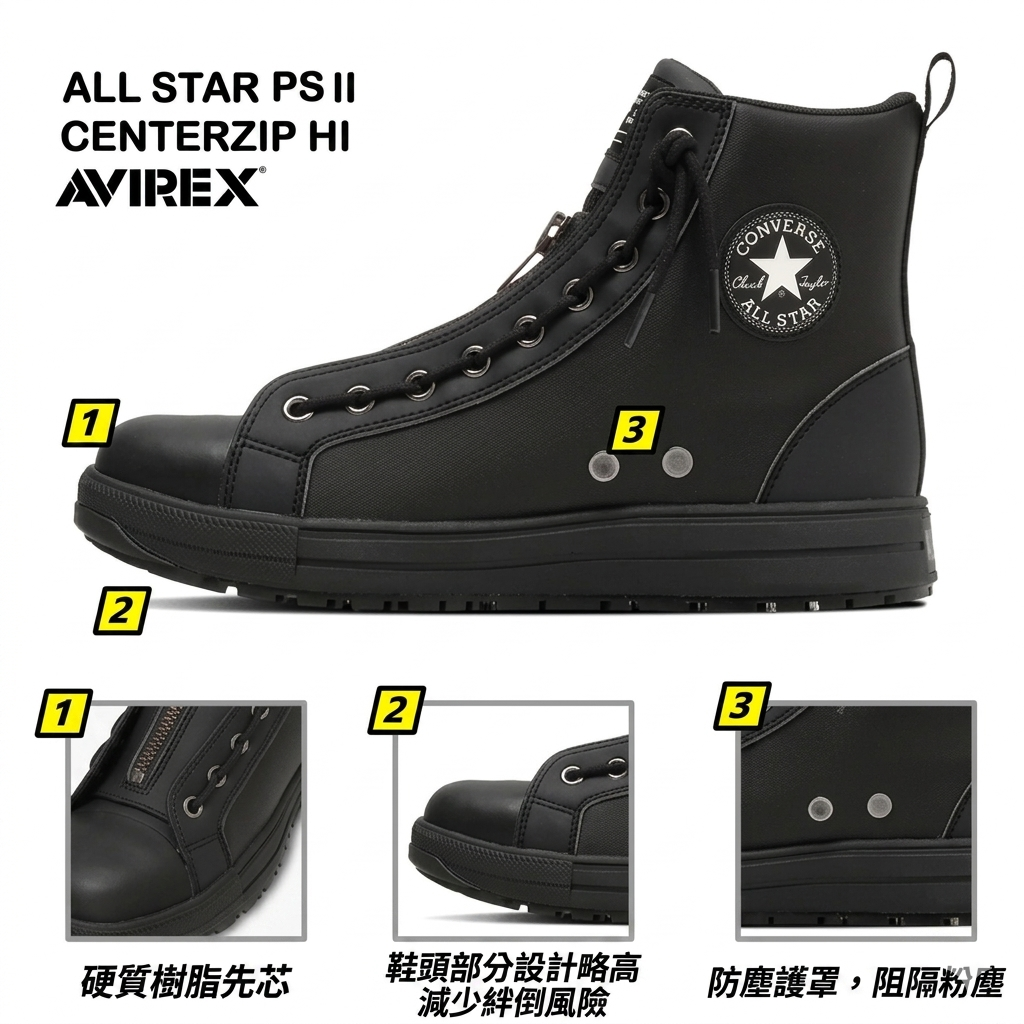🎌Japan [Order] Converse Velcro anti-slip safety work shoes