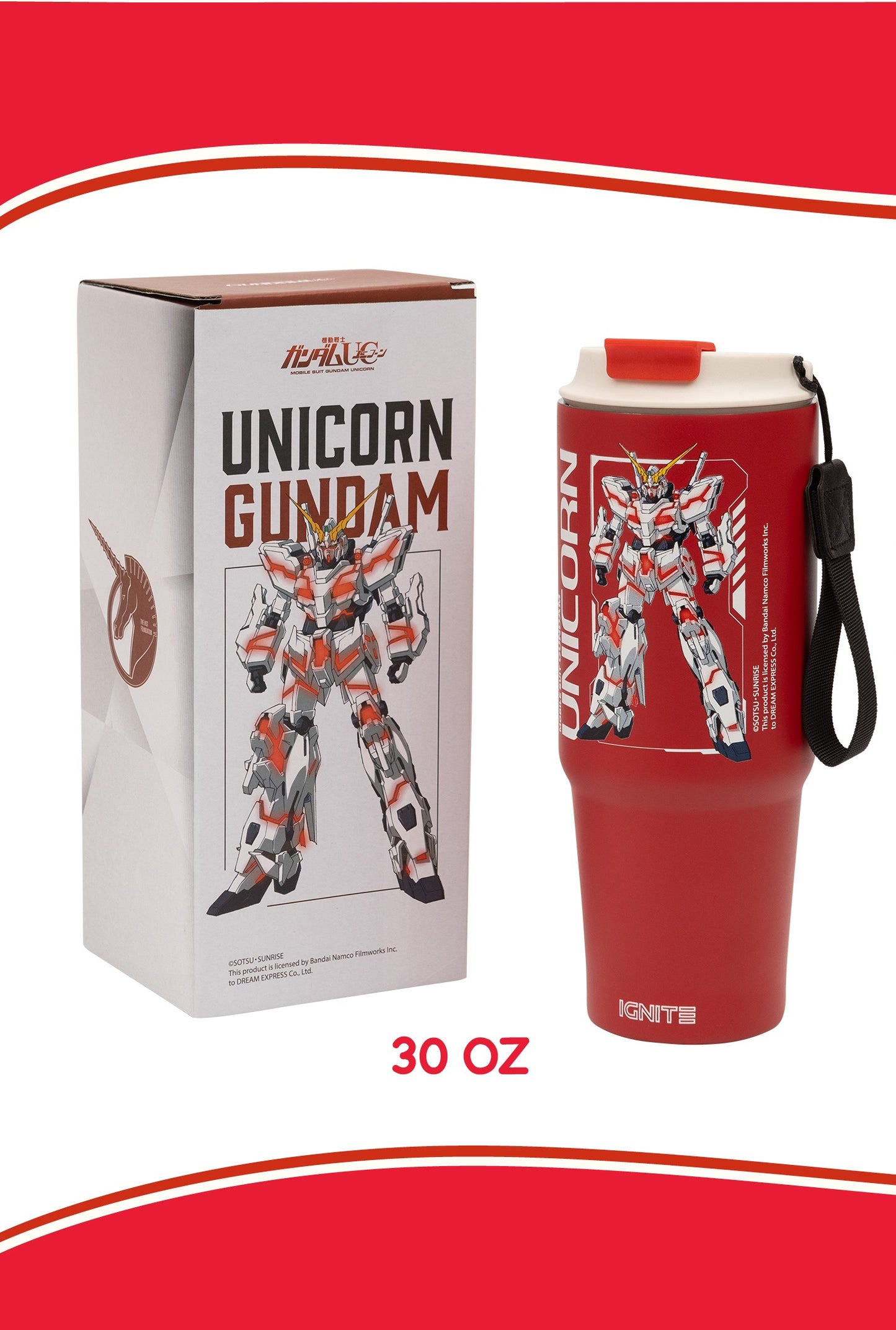 泰國直送 【現貨即寄】 全新泰國 限量獨角獸高達 保冷保暖兩用 GUNDAM 不銹鋼保溫杯