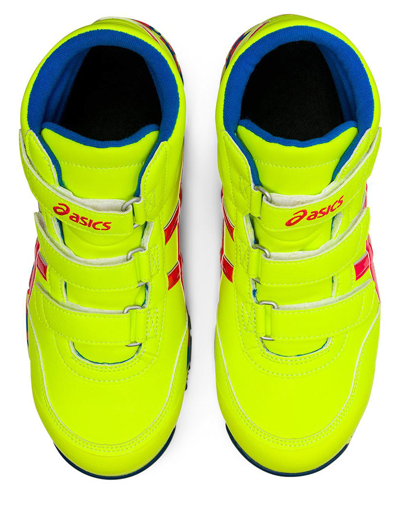 🎌Japan [Ready stock▪️Ready to ship] ASICS anti-slip safety shoes mid-tube limited edition fluorescent yellow US9.5 27cm EU43.5 CP302