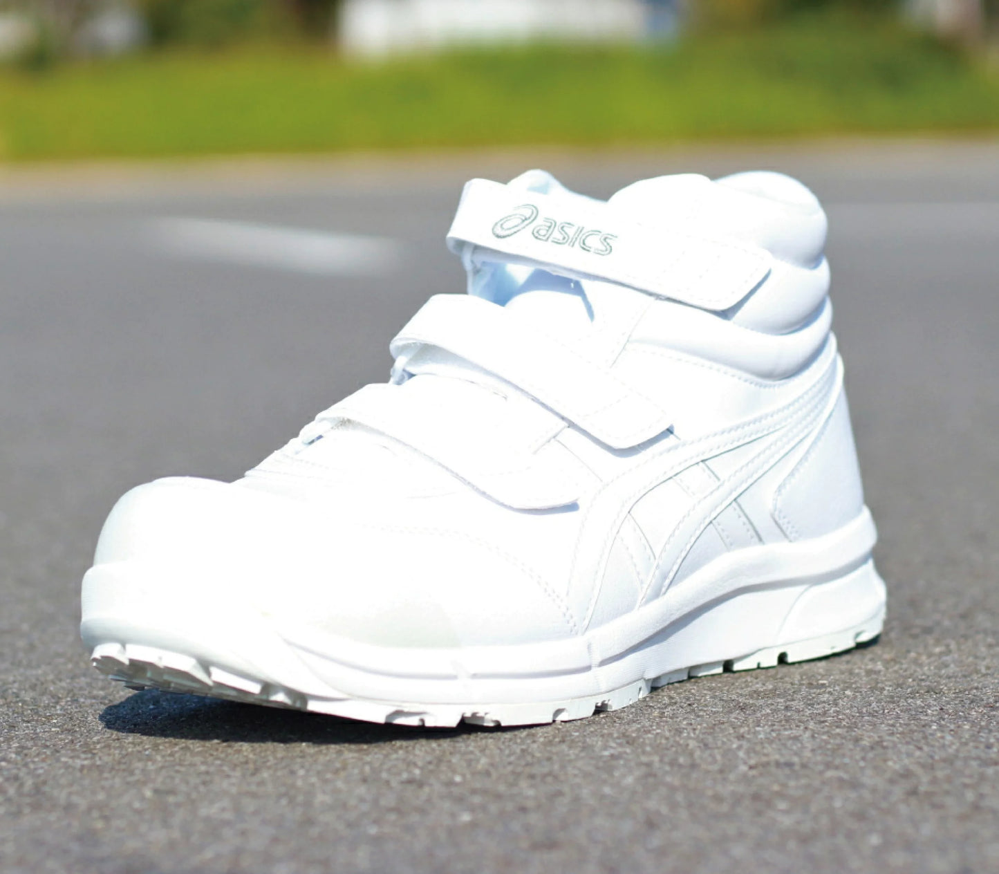 🎌Japan [Order] ASICS all white anti-slip safety shoes mid-tube CP302