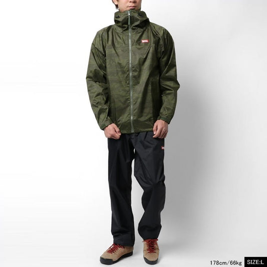 🎌日本 【現貨📦即寄】 EDWIN 🌦防風輕薄☔️防水外套🧥+防水褲 綠色 L碼🚴‍♂️