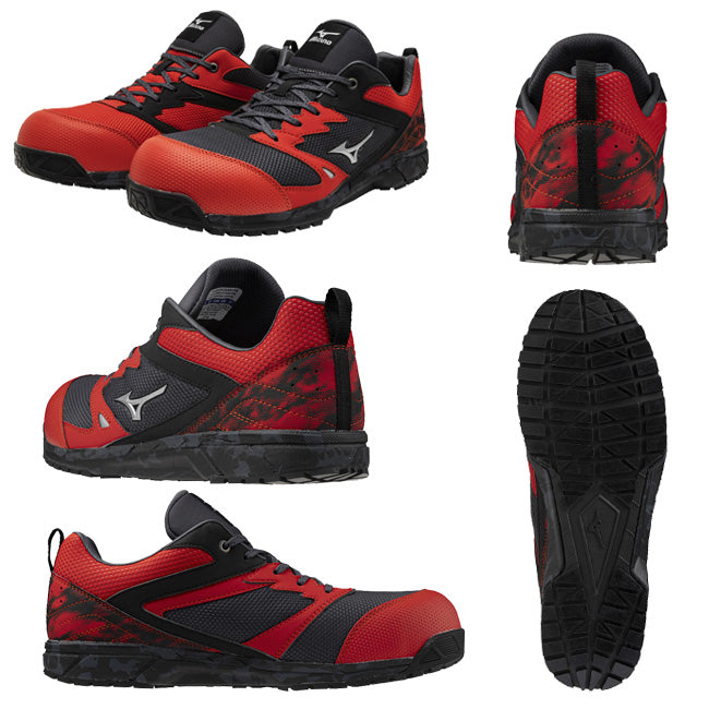 🎌Japan🎌 Direct delivery to MIZUNO limited edition red and black anti-slip safety work shoes📢Reservation order