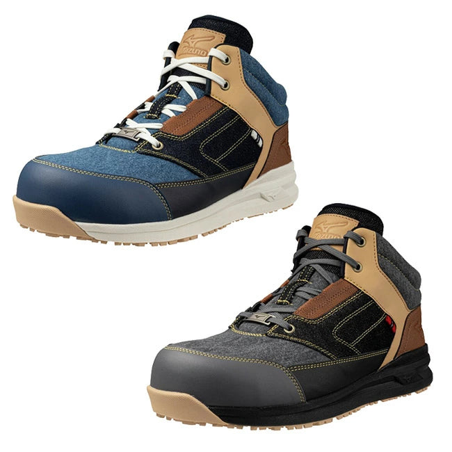 🎌日本🎌 直送 📢預約訂貨 MIZUNO 日本製牛仔布 3.0 (有筒) 防滑安全工作鞋