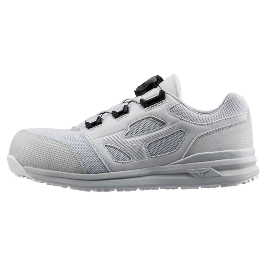 🎌日本直送【現貨📦即寄】MIZUNO BOA 白灰色 防滑安全工作鞋 28cm US10.5 EU44.5