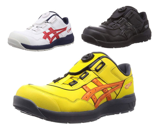 🎌Direct delivery from Japan [Order] ASICS Safety Shoes BOA Turnbuckle Anti-Slip Shoes Yellow White Black CP306