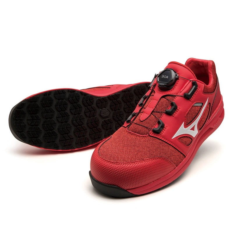 🎌日本🎌 直送 📢訂貨 Mizuno 紅色 BOA 超輕防滑安全工作鞋