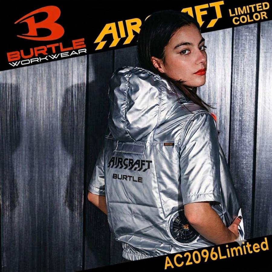 🎌日本直送 ❄️現貨📦即寄❄️ Burtle M L 限定銀色 ❄️空調服 風扇衫 背心 防曬 輕撥水 防中暑 AC2096L