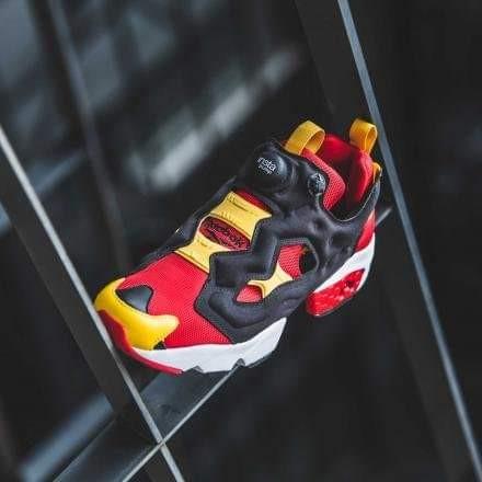 🇯🇵Japan direct delivery【Ready stock▪️Ship immediately】Reebok Pump Fury EU41 US8.5 26.5cm red and yellow replica sneakers