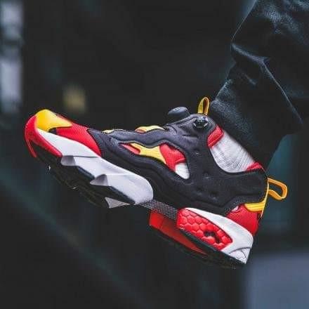 🇯🇵Japan direct delivery【Ready stock▪️Ship immediately】Reebok Pump Fury EU41 US8.5 26.5cm red and yellow replica sneakers