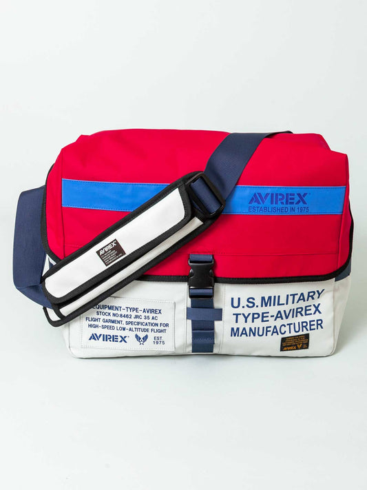 🎌 日本直送 預訂 AVIREX 限定 男女裝 新款 紅X白 AVIREX 郵差袋 30L