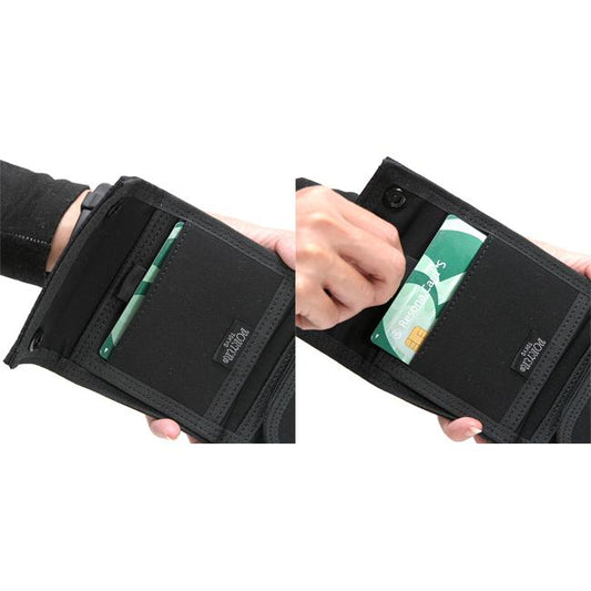 🎌日本製【現貨▪️即寄】男女通用 PORTER 黑色三摺 立體直紋 拎卡易 💦防潑水 輕量全能銀包 卡片散銀信用卡