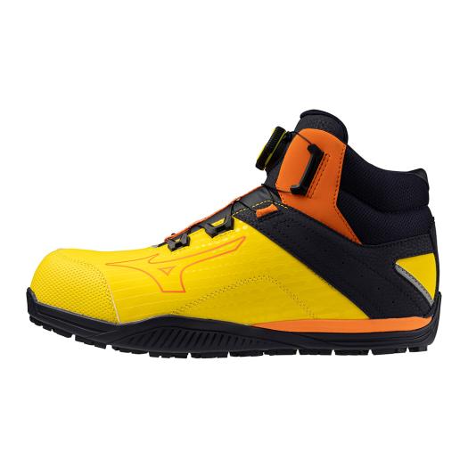 日本【訂貨】mizuno BOA  芒果黃 防滑安全工作鞋 地盤工地廚房運輸搬運車房維修 JSAA JIS