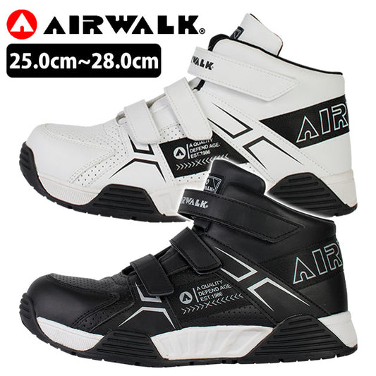 🎌日本直送🎌 【訂貨】AirWalk 黑白色 超輕防滑靚仔低筒工作鞋