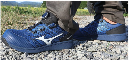 🎌日本🎌 直送 📢[現貨 即寄] MIZUNO BOA 網路線 藍色26cm EU42 US8.5 防滑安全工作鞋