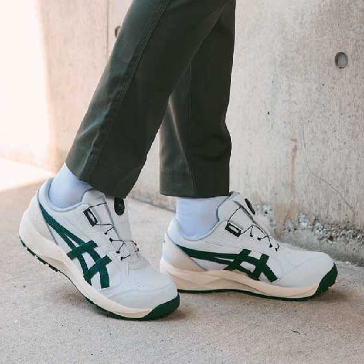 🎌Japan🎌 Direct delivery of ASICS BOA white anti-slip safety work shoes📢Order CP214 RingForest